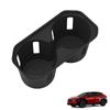LUCKEASY for Toyota BZ4X/BZ 2026 TPE Center Console Cup Holder Liner Shock-Absorbing Car Interiror Accessories Black