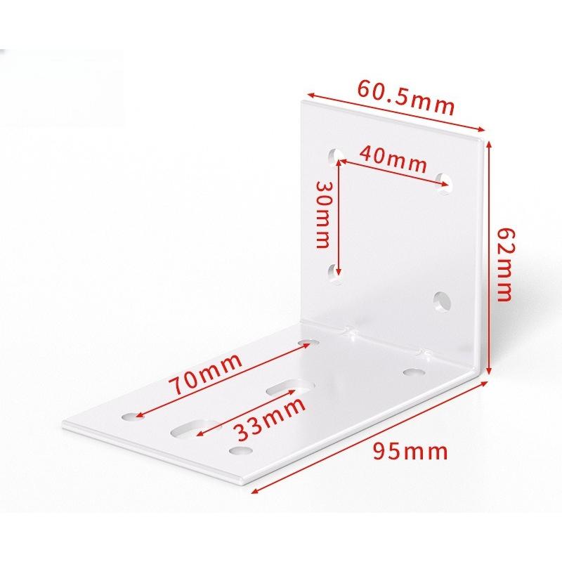 2pcs Corner Brackets Adjustable Hole Position Right Angle Wall Shelf Wall Shelf Laminate L-shaped Triangle Bracket