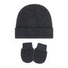 4 Set Baby Bonnet Cap Feature Foldable Edge with Mittens Cotton Fabric Gentle On Sensitive Skin Multiple Color Available