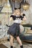 Clearstone My Favourite Kokoro Shinozaki Supervised Cosplay Halloween Cat-Lover School Maid Women's Gray