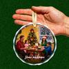 Personalized Christmas Ornament ,Custom Photo Crystal Pendant, Unique Christmas Gift For Couples,Family Home Xmas Tree Decor