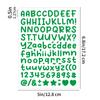 10PCS Letter Sticker Hand Account Black Body Storage Tank Item Identification Envelope Plan Book Decorative Letter Sticker