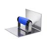 Stainless Steel Corner Trowel with Rubber Handle for Drywall Plastering Suitable for Both Outer and Inner Wall Corners