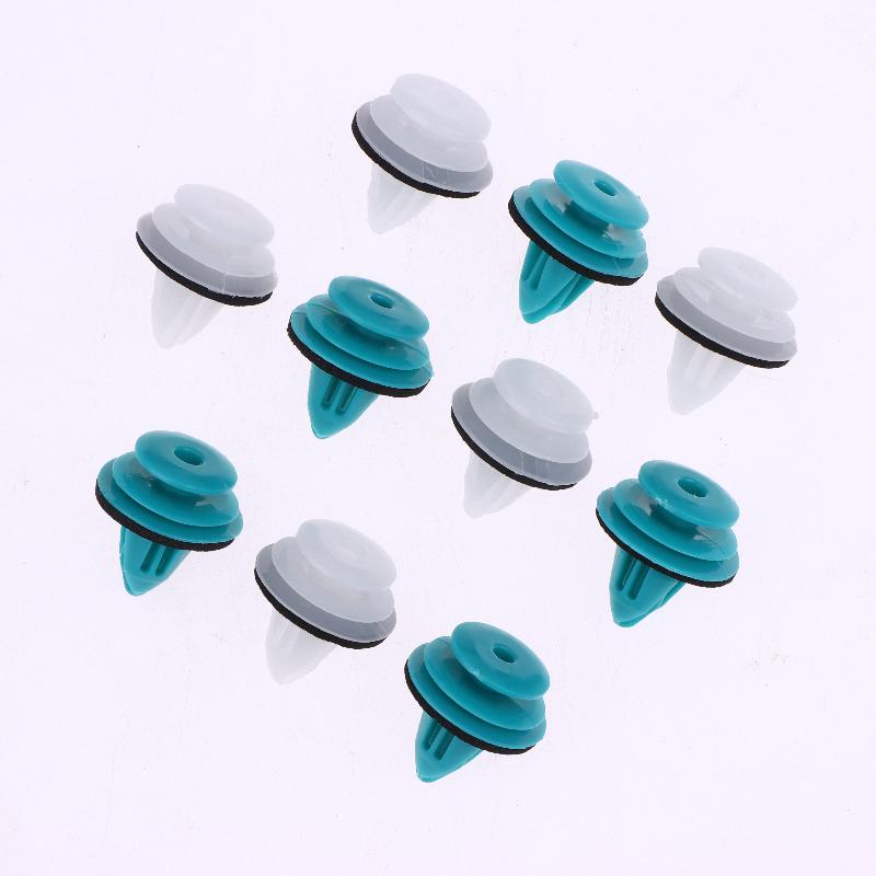 20/30/50Pcs Auto Vehicle Retainer Fastener Rivet Green Nylon Retaining Clip For Bumper Door Buckle Car Interior Accessories