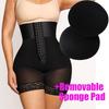 Plus Size High Waist Tummy Control Pants with Hip Enhancer and Seamless Waist Cincher for Women.