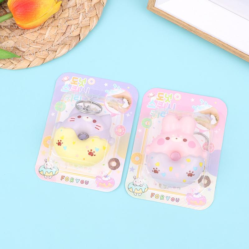 Donut Vent Pendant Slow Rebound Decompression Vent Toy Pendant Keychain Toys