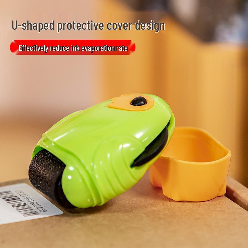 Confidentiality Seal Roller with Built-in Blade and Jumbled Code, Japan