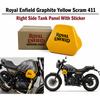 Royal Enfield "Graphite Yellow Scram 411" "Side Tank Panel With Sticker"