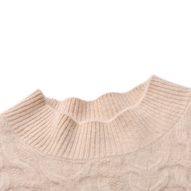 Fanzhen Women's 100% Wool Thick Turtleneck Sweater