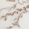 Christmas Vine & Branches: Champagne White & Gold Powder Tree Decor