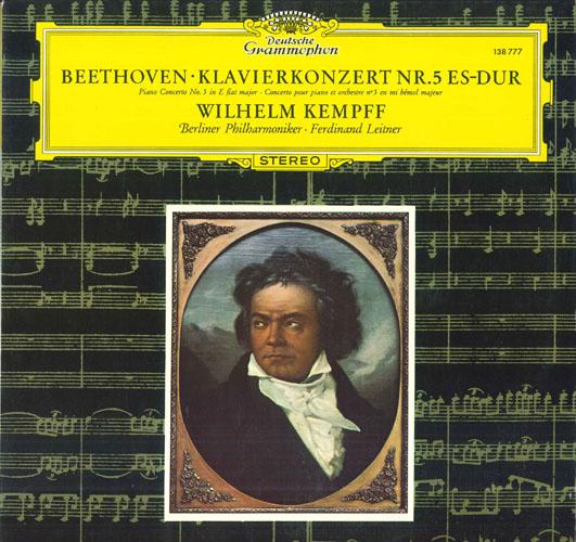 

LP Record WILHELM KEMPFF BERLINER PHILHARMON Ludwig Van Beethoven Klavierkonzer 138777 DEUTSCHE GRAMMO Germany Classical Used