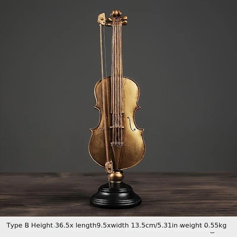 Медный Миниатюрный Саксофон Миниатюрная Реплика Кукольный Домик Модель Саксофона Домашнее Украшение Винтажный Скрипичный Инструмент Модель Саксофона