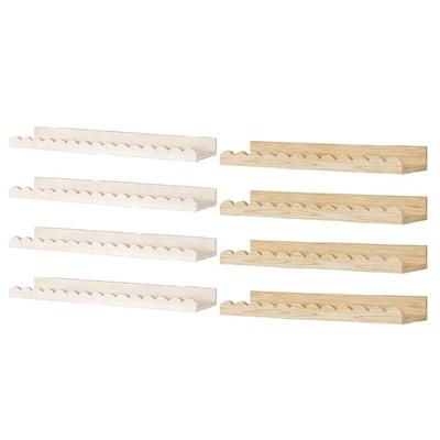 Set Of 4 Wooden Wall Shelves For Toddler Room Safe Rounded Edges Efficient Unit