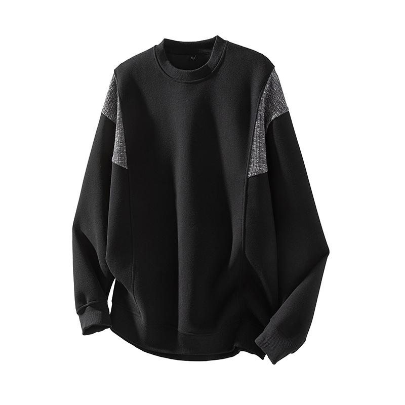 New Autumn Style Round Neck Sweatshirt for Men's Loose Large Size Japanese Top
