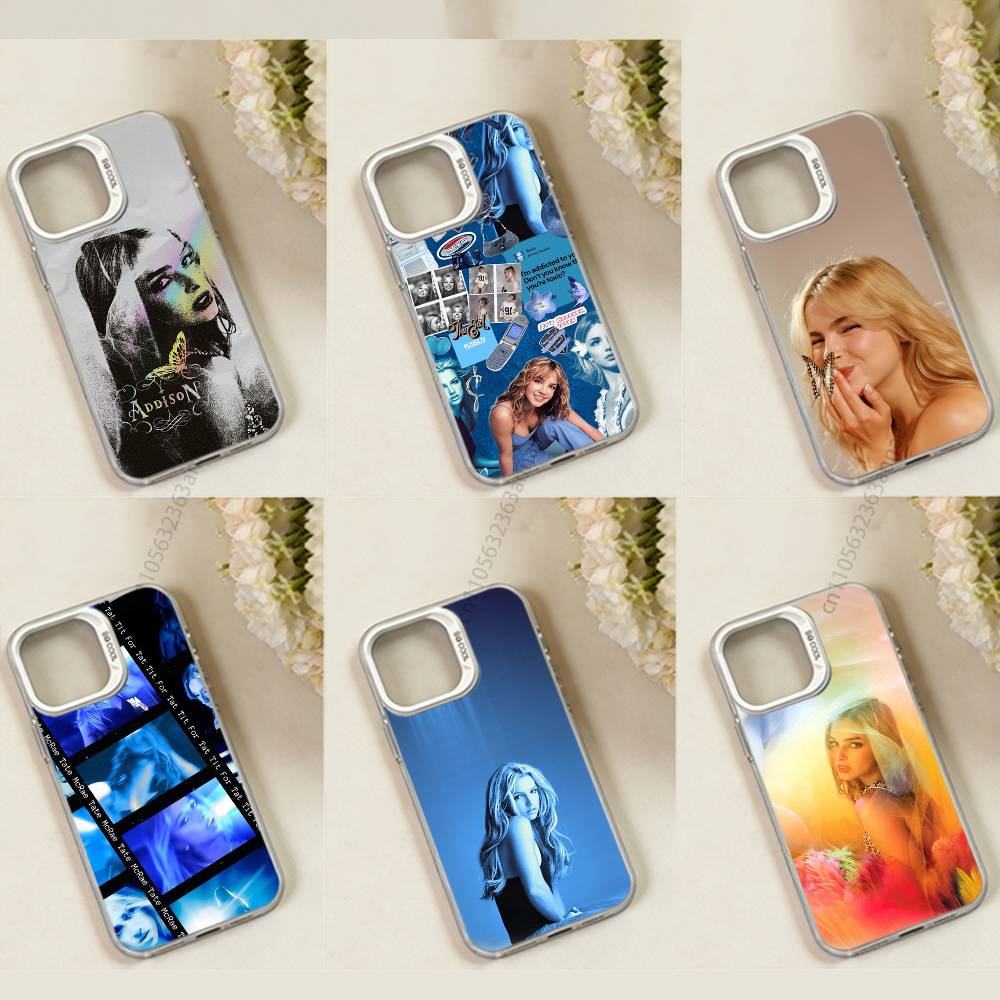 Addison Rae phone Case for iPhone 17 11 12 Pro Max Plus Mini Air SE 16e 14 15 16 13 Soft Shell