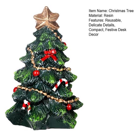 Mini Christmas Tree Tabletop Decor Miniature Xmas Tree Christmas Stockings Canes Bow Decorated Holiday Tree for Home Winter Party Indoor Mantel