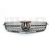 Chrome Black AMG Style Racing Grille With OE Style Emblem Logo For Mercedes Benz C-Class W204 2008-2014 C180 C200 C250 C300 C350 QA1