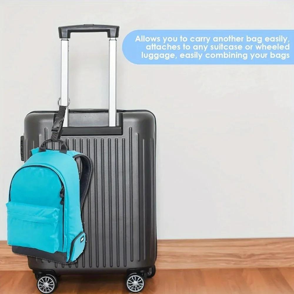 Buckle Backpack Strap Portable Strap with Release Buckle Additional Bag Luggage Strap Belt Jacket Holder