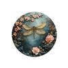 Vintage Botanical Dragonfly  Bee Themed Metal Tin Sign HighDefinition Metal Tin Sign  D Flat Products Design with Enhanced D