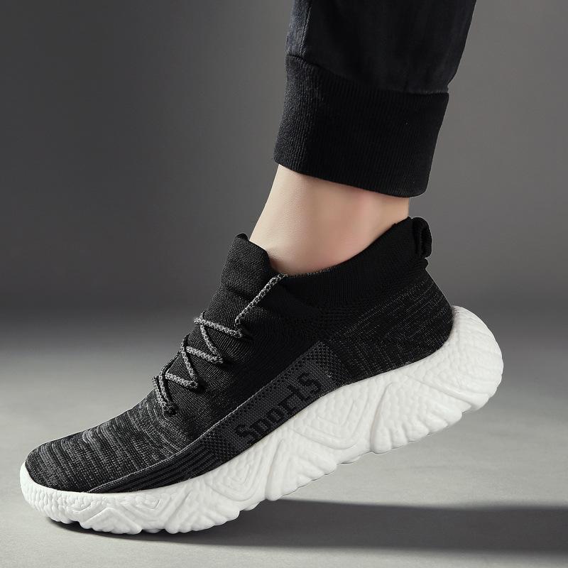 

МОДНАЯ ОБУВЬ, мужские дышащие спортивные кроссовки, спортивные кроссовки для бега, уличные женские теннисные кроссовки для тренажерного зала 39 черный серый