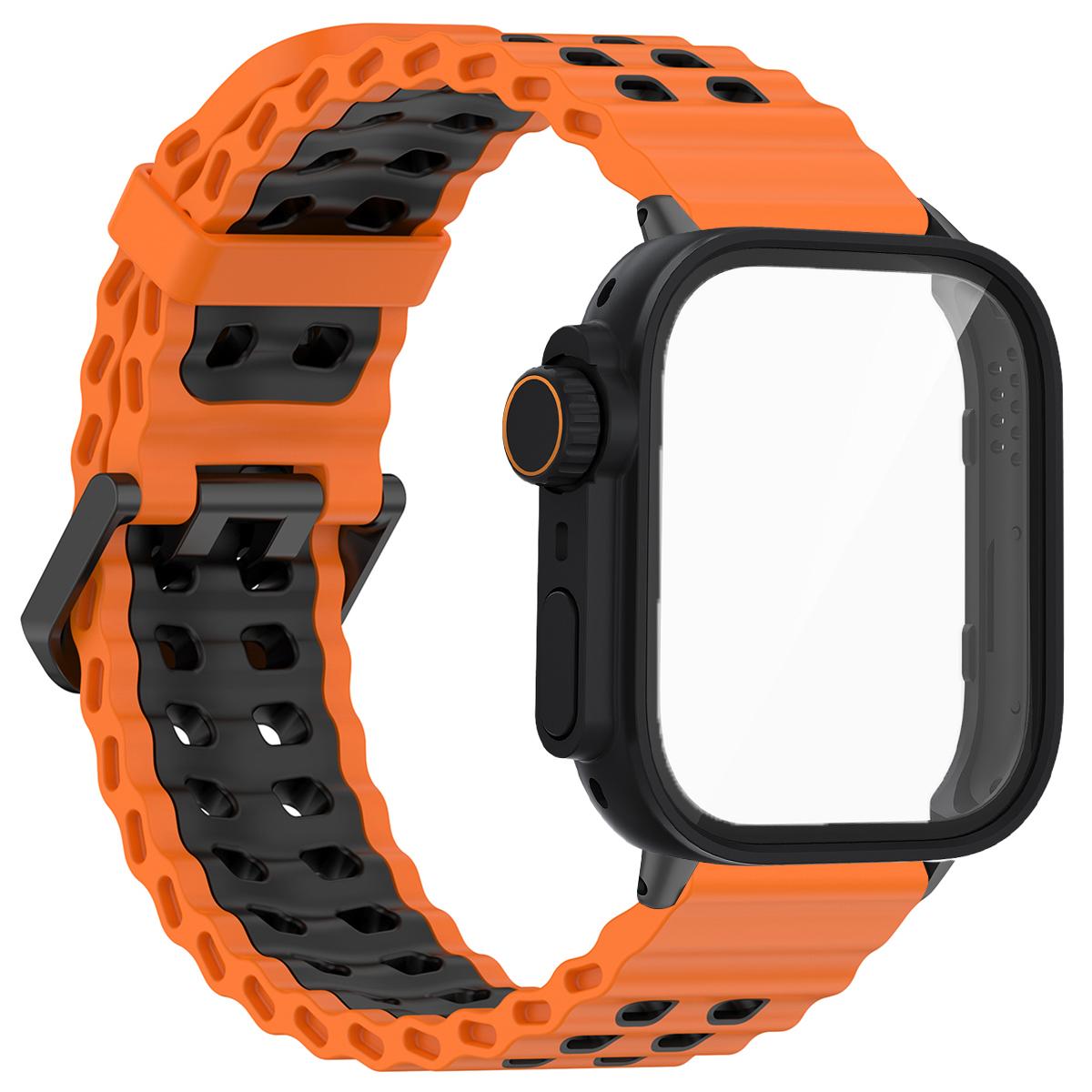 

Marine Strap+PC Case for Huawei Watch Fit4 4 Pro Two-tone Strap Ghange To Ultra Cover for Huawei Fit 3 Smartwatch Accessories for Huawei Fit 3