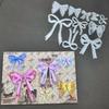 Bow Embossing Die Set for DIY Decorations - Metal Dies with Multiple Hollowed Shapes