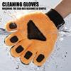 Double Sided Corals Fleece Wash Mitt Five Finger Gloves For Efficient Vehicle Washing Without Crossing Contamination