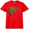 Kiwi Vogel T-shirt Kleurrijk Abstract Dierlijke Kunst Grafisch T-shirt