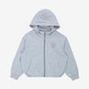 New Balance Skies Girls  Balloon Zip Hoodie Light Melange Gray  Aa  Nk9dg1802g