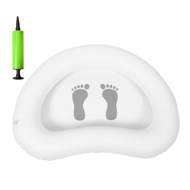 Inflatable Foot Bath Tub With Air Pumps Foot Soaking Bath Basin For Camping Beach Outdoor Use