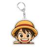 For OPTCG Card Keychain Luffy Nami Nico Brook Backpack Pendant Anime Game Fans Gift Recycled Acrylic Decoration Rare Card Toy
