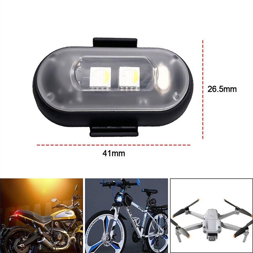 RGB Mini Pocket Aircraft LED Motorcycle Strobe Light Remote Signal Drone Flash Indicator Lights For Car Bike Motorcycle
