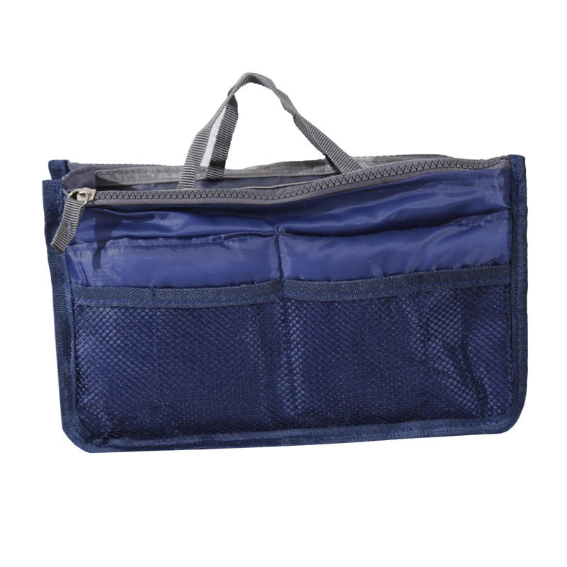 Outdoor Travel Purse Organizer Insert for Handbags Ladies Multi-function Toiletry Cosmetics Storage Bag Large Capacity Zipper Tote Bag