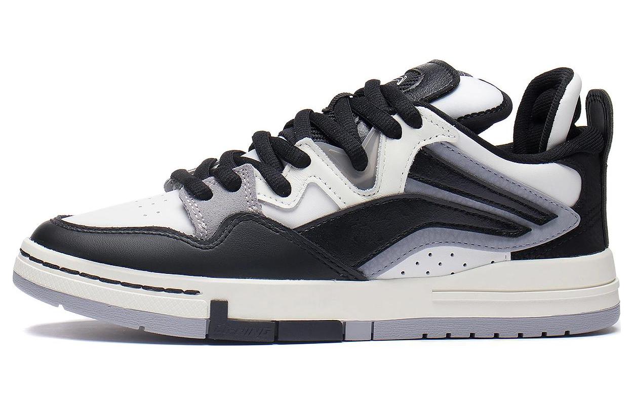 Li Ning Wave Pro Panda Нескользящие, Износостойкие, Легкие Низкие Кеды для Скейтборда Женские Черно-Белые AECS064-1 36