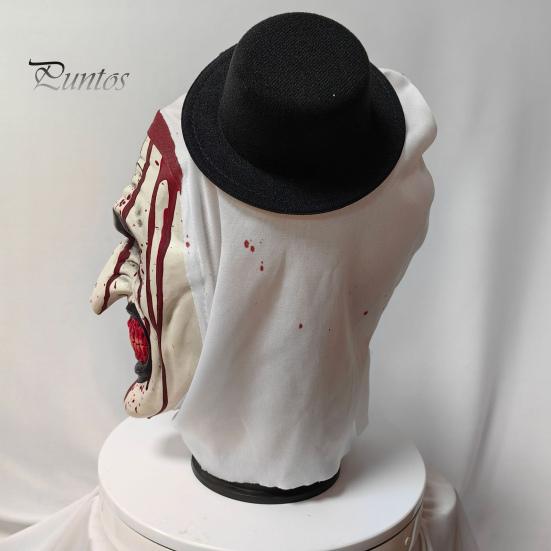 Halloween Clown Face Cushion Latex Soft Blood Terrifier Costume Prop Adult Scary Face Cushion Cosplay Party Accessories