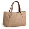 Sakura Genuine Leather Crocodile Embossed Tote Bag Japanese-Made (Grey Beige)