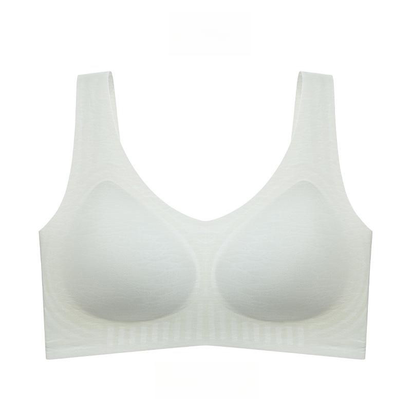 Nahtlose Einteilige Lingerie für Damen in Übergröße Dünner und Atmungsaktiver BH Anti-Hänge Faltbares Accessoire BH ohne Bügel