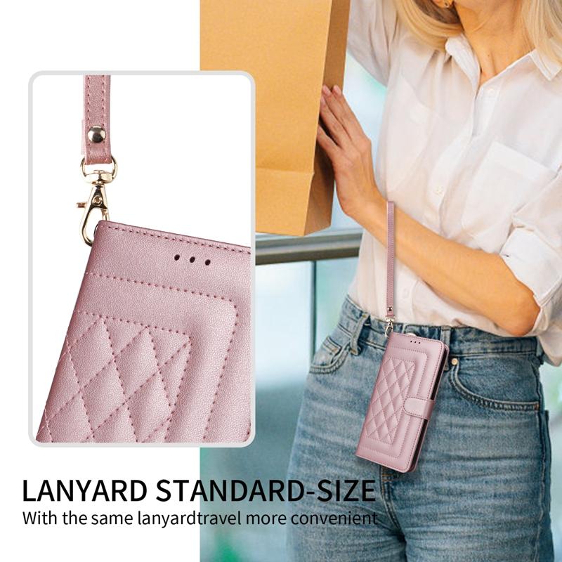 Diamond Check Flip Case on For Samsung Galaxy A51 A50 A52 A71 A20 A21S A30 A10 A31 A70 A72 A20S A20E Capa Magnetic Leather Cover