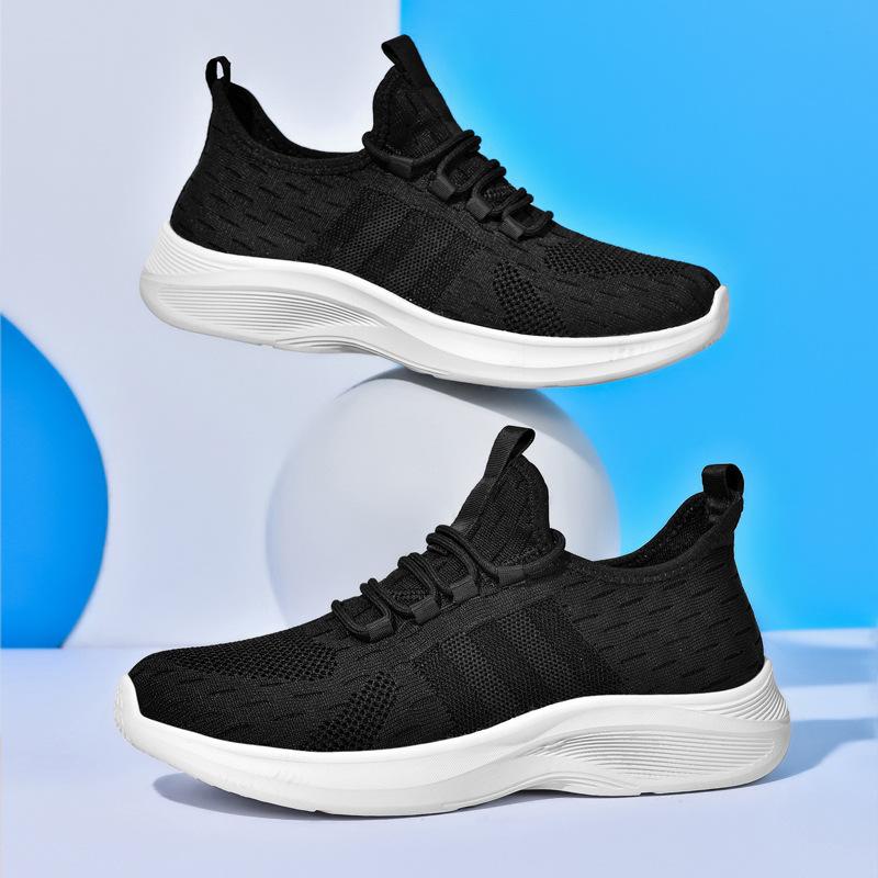 Extra Large Size Fly-woven Sports and Leisure Shoes Men's Summer New Mesh Breathable Running Shoes Travel Men's Trendy Shoes