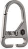 KeyUnity KB00 Titanium Carabiner Keychain with Tag Loop Panel for Outdoor 2 Colors Patch, & Camping,
