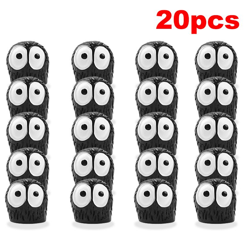 5/10/20/50pcs Cute Black Elf Car Interior Decoration Funny Auto Center Console Rearview Mirror Ornaments For Car Accessories