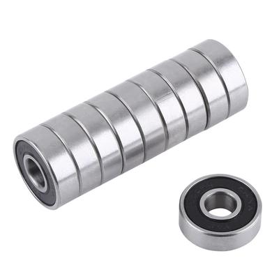 10Pcs Deep Groove Sealed Bearing Bearing Steel Ball Bearings 608-2RS