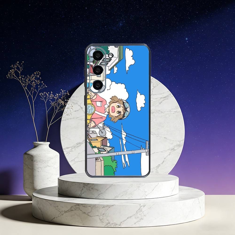 CITY THE ANIMATION Anime Phone Case For Samsung Galaxy A73,A72,A71,A70,A53,A52,A51,Others Soft Black Cover