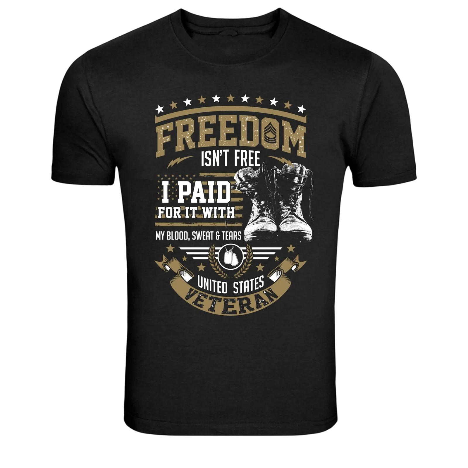 Freedom Isn’t Free Veteran Military Pride Graphic T-Shirt XXXXL