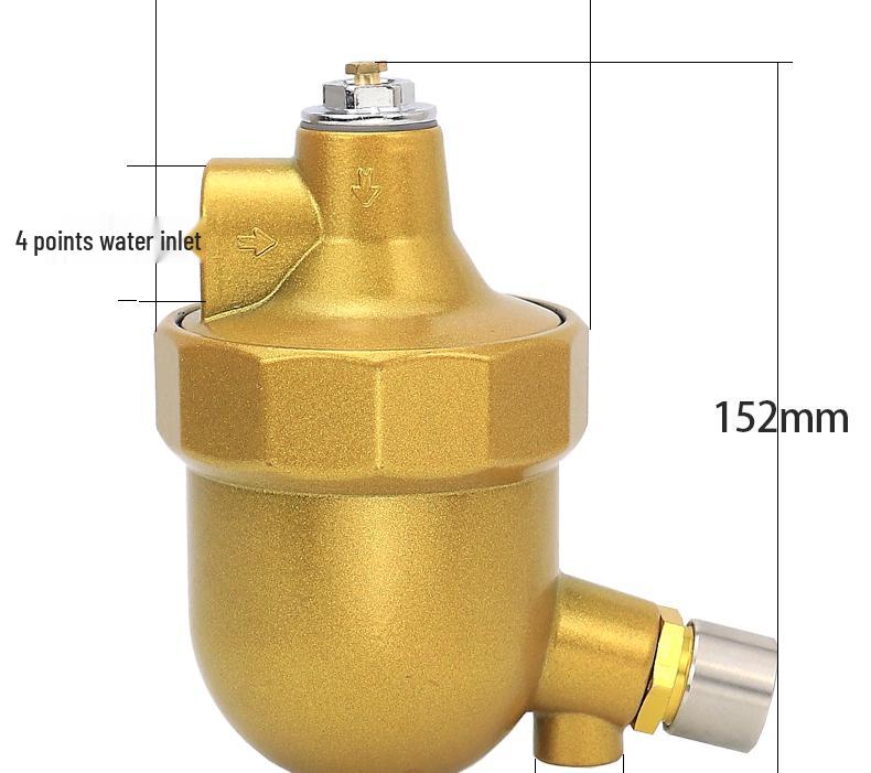 W pełni aluminiowy pneumatyczny separator oleju i wody AD402-04 z automatycznym mini kubkiem spustowym AD20A.