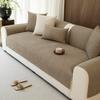 Four Season Sofa Cover Solid Color Light Luxury Universal Seat Cushion Non-slip Anti-Pet Scratching Couch Protector Mat Backrest