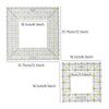 Acrylic Square Ruler Clothing Tailor Ruler Patchwork Ruler Middle Cutout Design Sewing Accessories Seam Needlework Stitch
