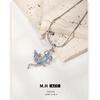 Butterfly and Snake Necklace: Luxury Autumn/Winter Sweater Chain with Elegant Pendant