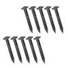 10Pcs Stainless Steel Electric Guitar Pickup Mounting Frame Screw Guitar Humbucker Pickup Rings Mounting Screws