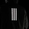 adidas Letter Print Hooded Sports Casual Cotton Jacket Men Jacket Black HG6012